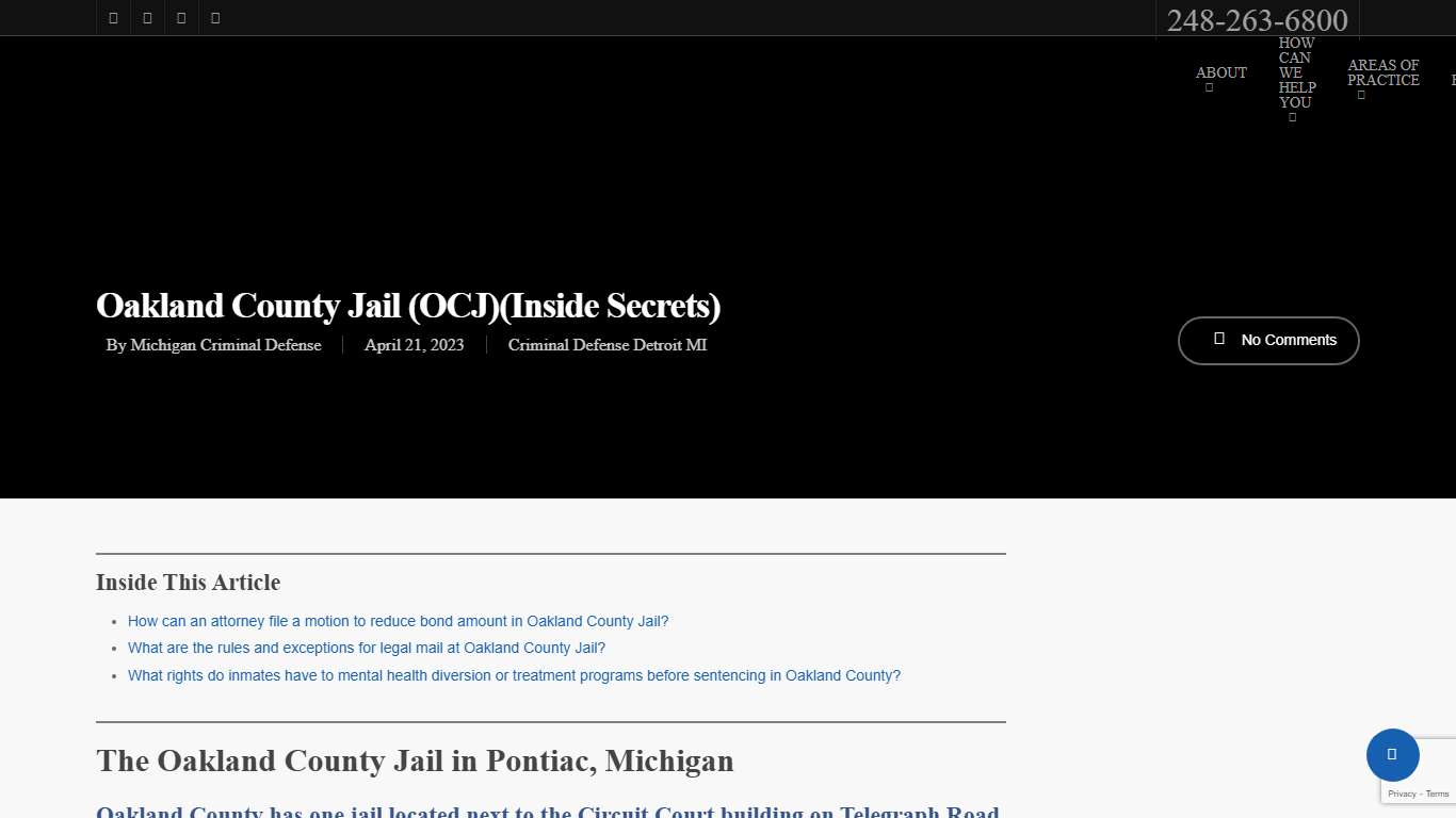 Oakland County Jail (OCJ)(Inside Secrets) (Get out of jail!)