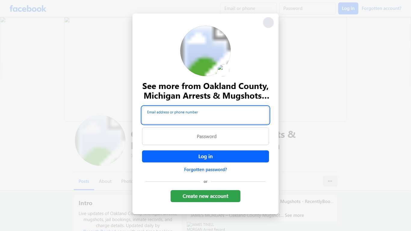 Oakland County, Michigan Arrests & Mugshots - RecentlyBooked.com Facebook
